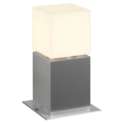 Borne extérieure SQUARE POLE 30 inox E27 20W max IP44 inox 304 - SLV - 1000344