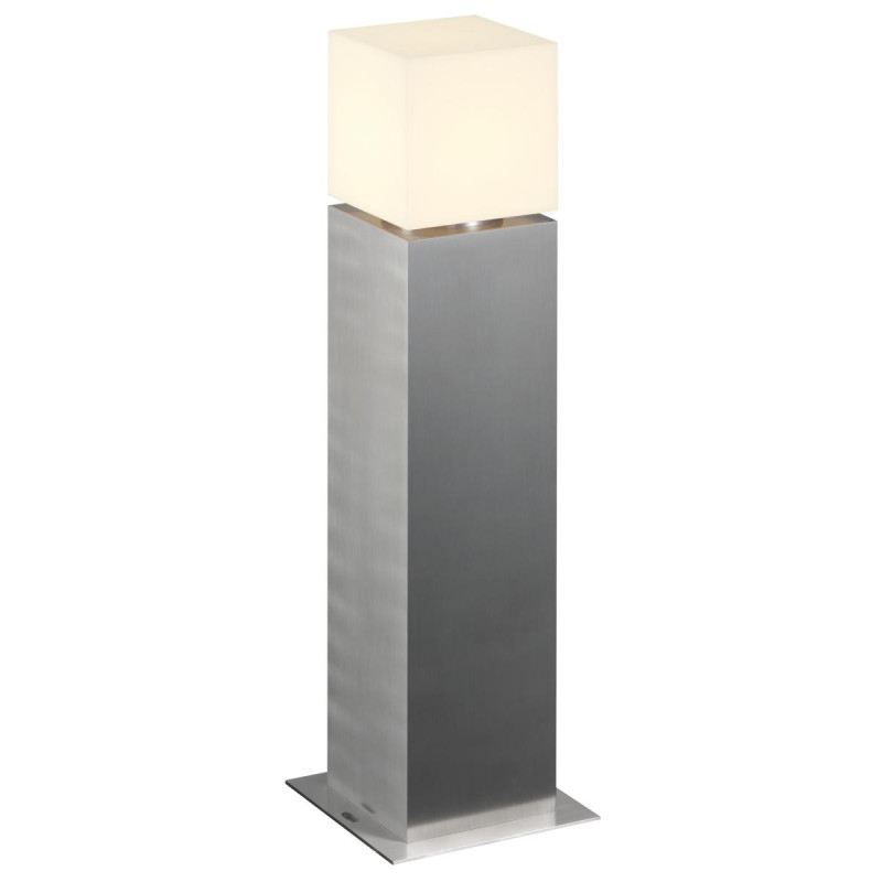 Borne extérieure SQUARE POLE 60 inox E27 20W max IP44 inox 304 - SLV - 1000345