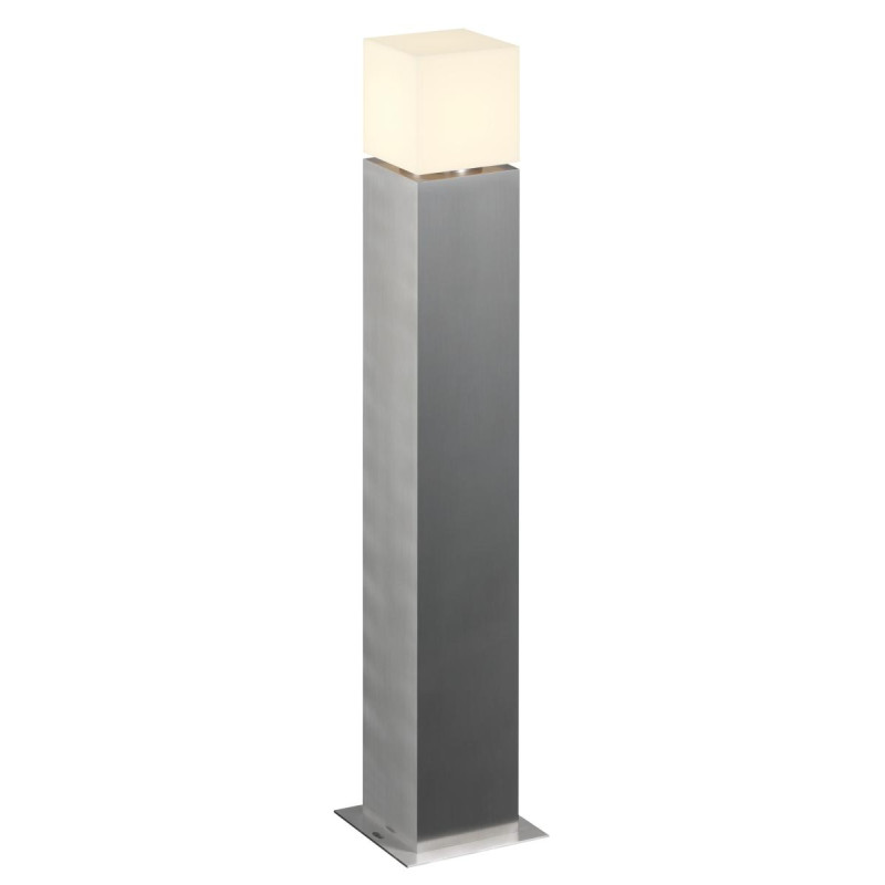 Borne extérieure SQUARE POLE 90 inox E27 20W max IP44 inox 304 - SLV - 1000346