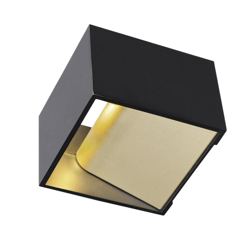 Applique LOGS IN noir/laiton LED 12W 2000K-3000K Dim toWarm - SLV - 1000638