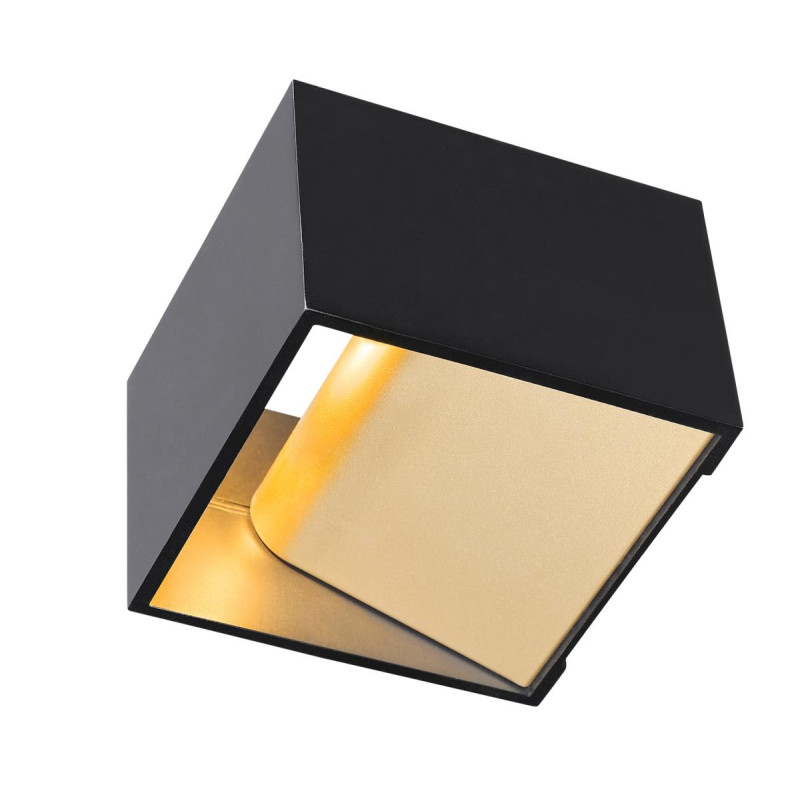 Applique LOGS IN noir/laiton LED 12W 2000K-3000K Dim toWarm - SLV - 1000638