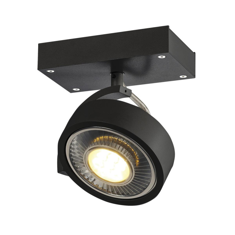 Plafonnier et applique KALU intérieur simple noir GU10/QPAR111 75W max - SLV - 1000702