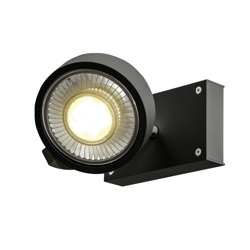 Plafonnier et applique KALU intérieur simple noir GU10/QPAR111 75W max - SLV - 1000702