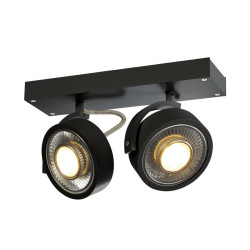 Plafonnier et applique KALU intérieur double noir GU10/QPAR111 2x75W max - SLV - 1000703