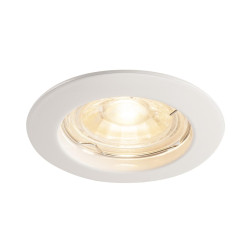 Spot encastré intérieur PIKA rond fixe blanc GU10/QPAR51 50W max - SLV - 1000714
