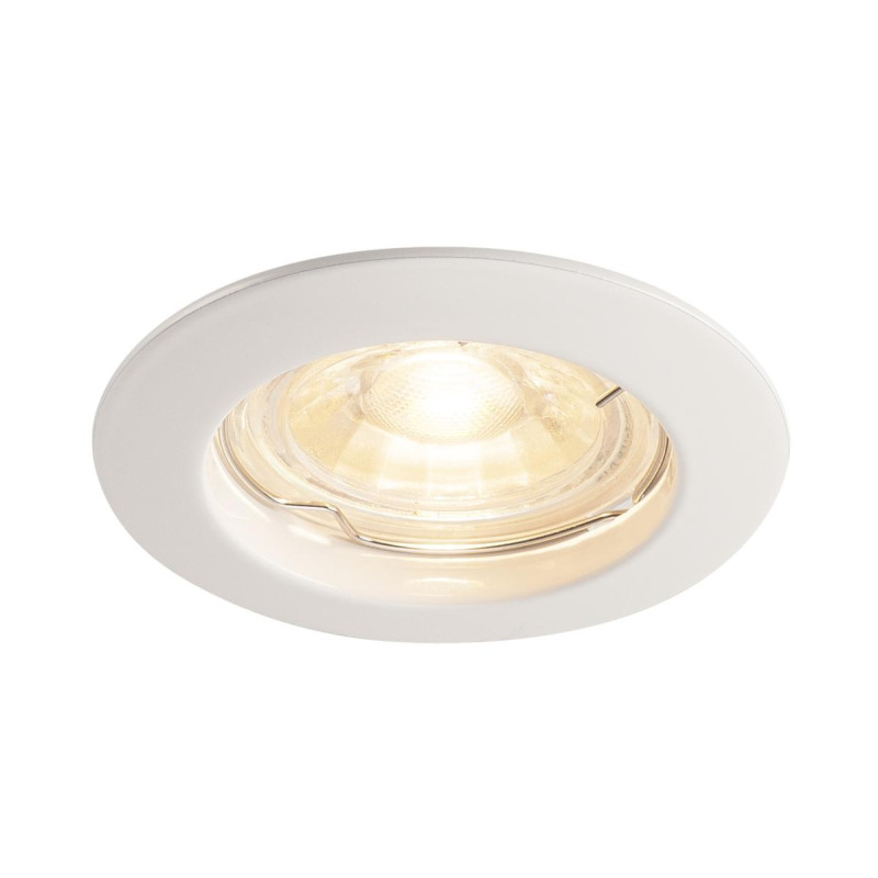 Spot encastré intérieur PIKA rond fixe blanc GU10/QPAR51 50W max - SLV - 1000714