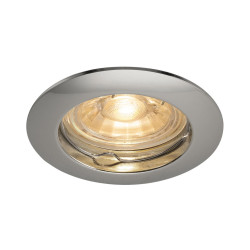 Spot encastré intérieur PIKA rond fixe chrome GU10/QPAR51 50W max - SLV - 1000715
