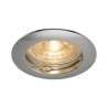 Spot encastré intérieur PIKA rond fixe chrome GU10/QPAR51 50W max - SLV - 1000715