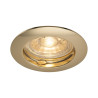 Spot encastré intérieur PIKA rond fixe laiton GU10/QPAR51 50W max - SLV - 1000716