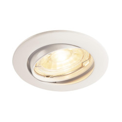 Encastré PIKA orientable blanc QPAR51 max. 50W - SLV - 1000718