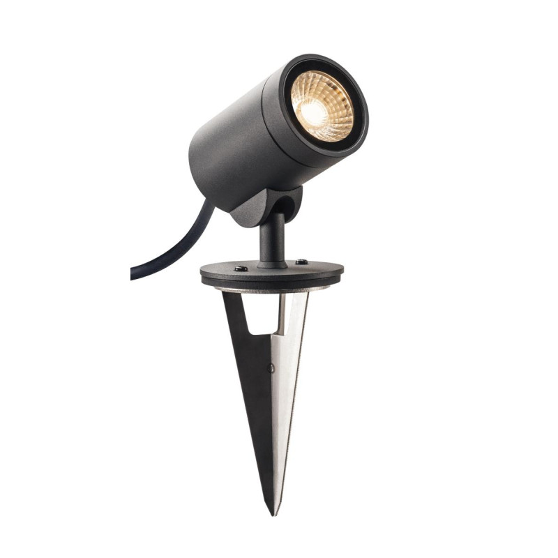 Simple HELIA SPOT projecteur extérieur gris LED 8W 3000K 35° IP55 - SLV - 1000735