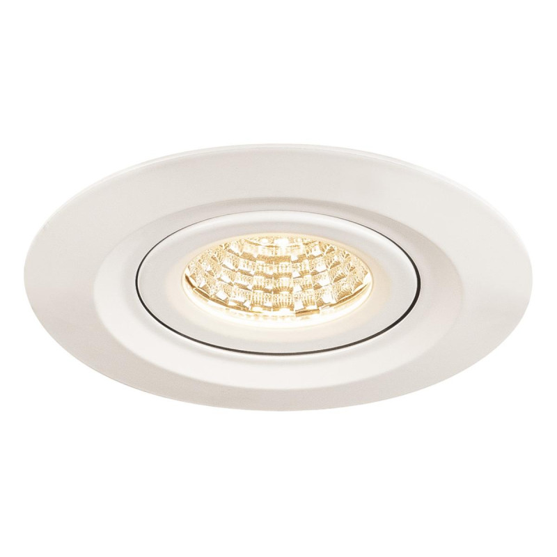 Spot encastré extérieur KINI blanc LED 12W 3000K 60° IP65 - SLV - 1000833