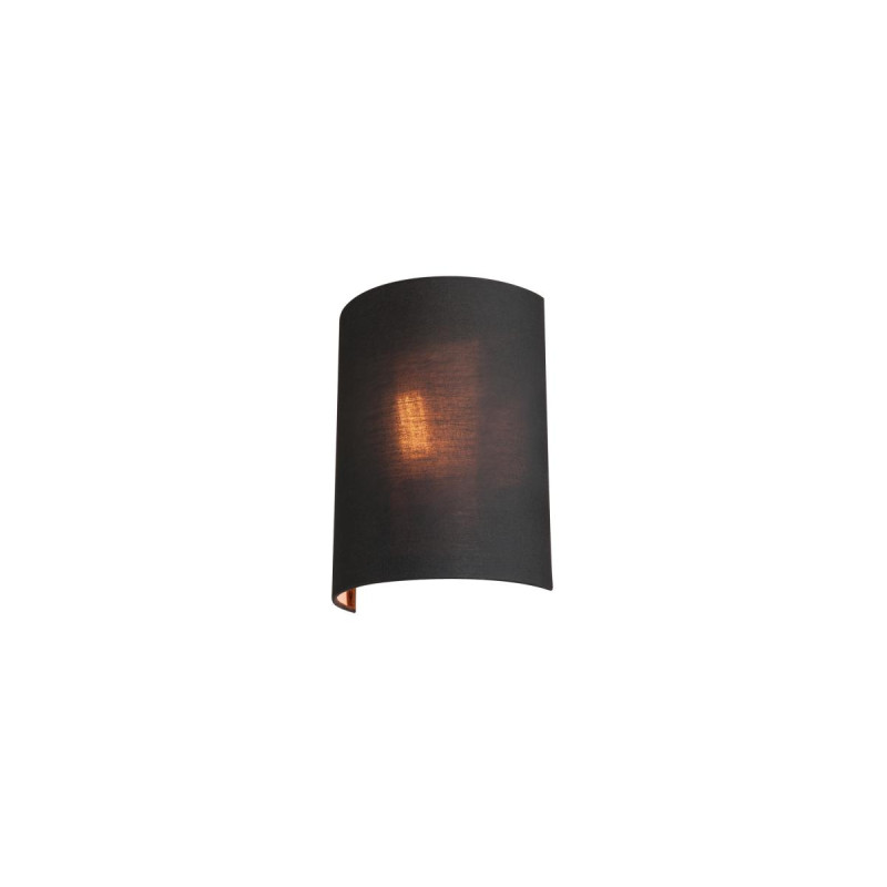 Abat jour demi-cercle FENDA intérieur noir/cuivre - SLV - 1001274