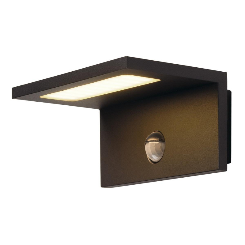 Applique avec détecteur ANGOLUX S gris LED 98W 3000K IP44 - SLV - 1001969