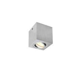 Alu brossé TRILEDO CARRE CL plafonnier GU10 50W max. - SLV - 1002004