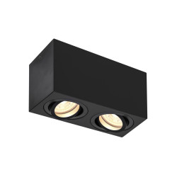 Plafonnier en saillie TRILEDO Double noir QPAR51 10W max. - SLV - 1002005