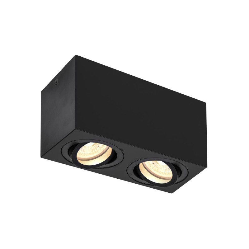 Plafonnier en saillie TRILEDO Double noir QPAR51 10W max. - SLV - 1002005