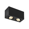 Plafonnier en saillie TRILEDO Double noir QPAR51 10W max. - SLV - 1002005