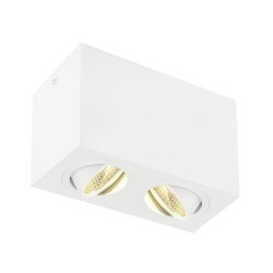 Plafonnier intérieur TRILEDO double rectangulaire blanc LED 14W 3000K - SLV - 1002008