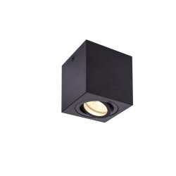 Plafonnier intérieur TRILEDO simple carré noir GU10/LED GU10 51mm 10W max - SLV - 1002013