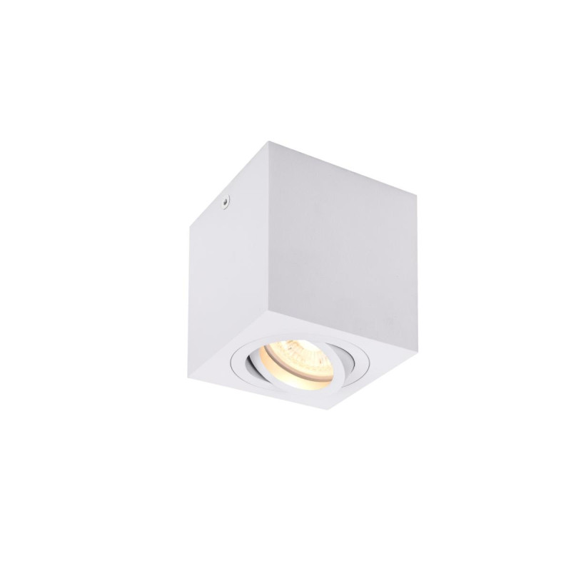 Plafonnier intérieur TRILEDO simple carré blanc GU10/LED GU10 51mm 10W max - SLV - 1002015