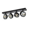 Plafonnier applique KALU intérieur quadruple noir GU10/QPAR111 4x75W max - SLV - 1002023