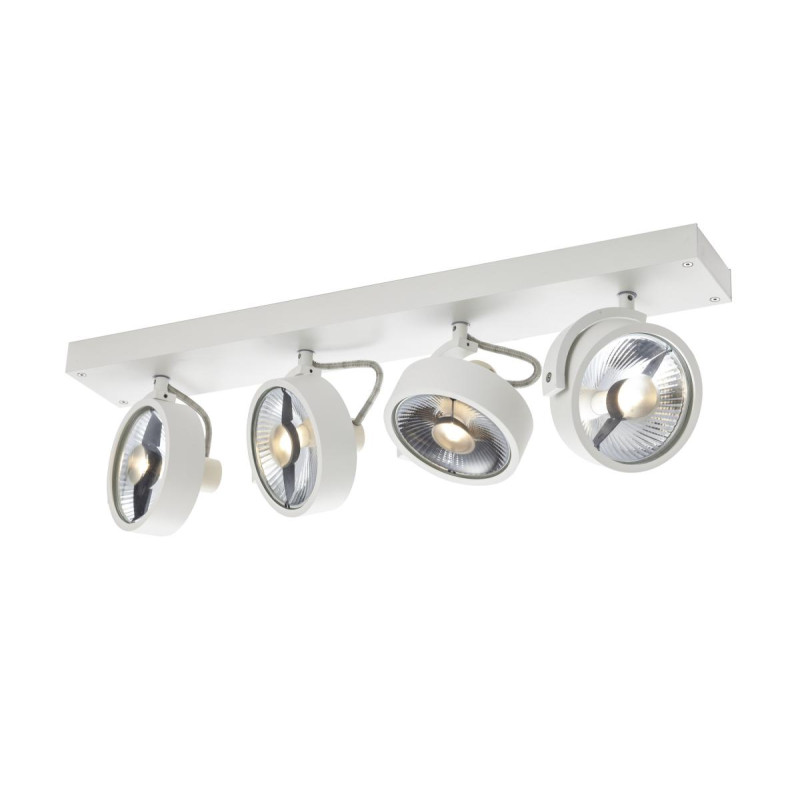 Plafonnier applique KALU intérieur quadruple blanc GU10/QPAR111 4x75W max - SLV - 1002024