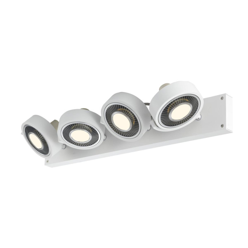 Plafonnier applique KALU intérieur quadruple blanc GU10/QPAR111 4x75W max - SLV - 1002024