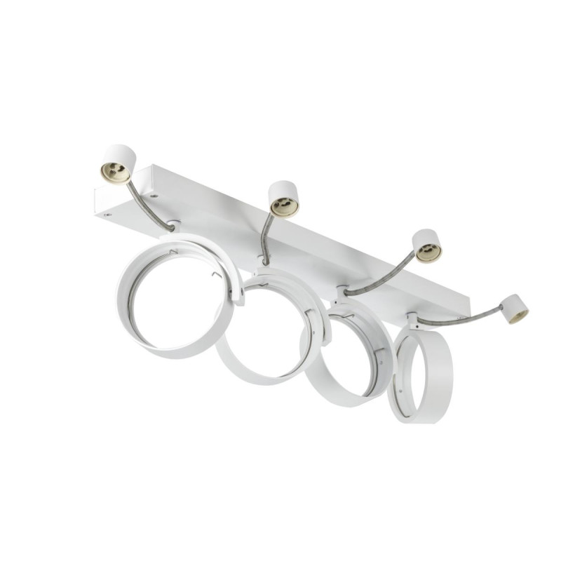 Plafonnier applique KALU intérieur quadruple blanc GU10/QPAR111 4x75W max - SLV - 1002024