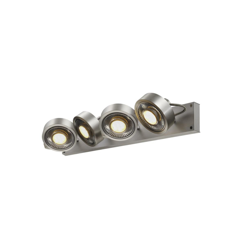 Plafonnier applique KALU intérieur quad. alu brossé GU10/QPAR111 4x75W max - SLV - 1002025