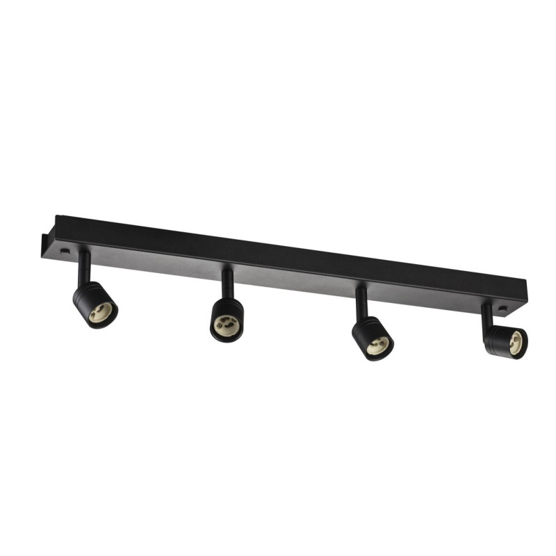 Applique et plafonnier intérieur PURI quad noir mat GU10/QPAR51 4x 50W max - SLV - 1002029