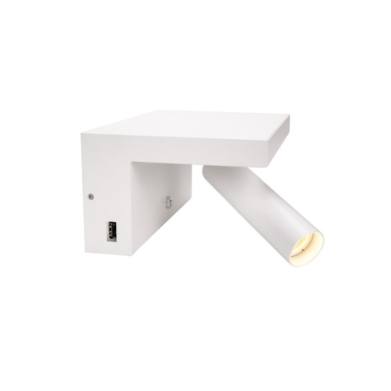 Applique liseuse KARPO intérieur blanc LED 68W 3000K avec prise USBA - SLV - 1002140