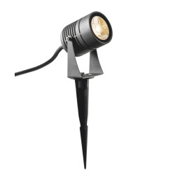 Projecteur extérieur LED SPIKE spot piquet gris LED 6W 3000K IP55 - SLV - 1002201