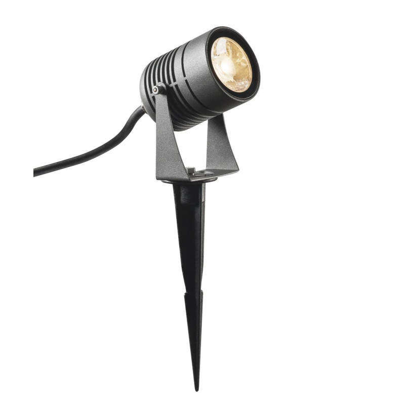 Projecteur extérieur LED SPIKE spot piquet gris LED 6W 3000K IP55 - SLV - 1002201