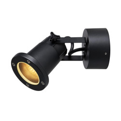 Applique et plafonnier extérieur NAUTILUS 25 noir GU10 11W max IP54 - SLV - 1002867