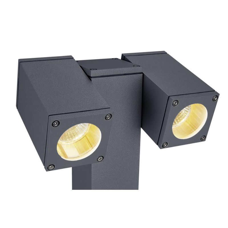 Borne extérieure THEO PATHLIGHT double gris GU10 2x 7W max IP44 - SLV - 1002871