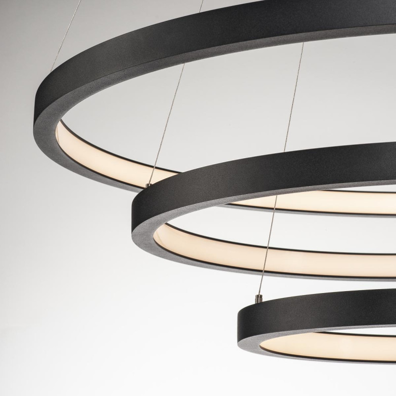 Suspension LED ONE TRIPLE intérieur noir LED 64W IP 20 - SLV - 1002913