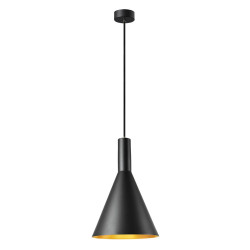 Suspension intérieure PHELIA 30 Ø 28 cm noir/doré E27 23W max - SLV - 1002950