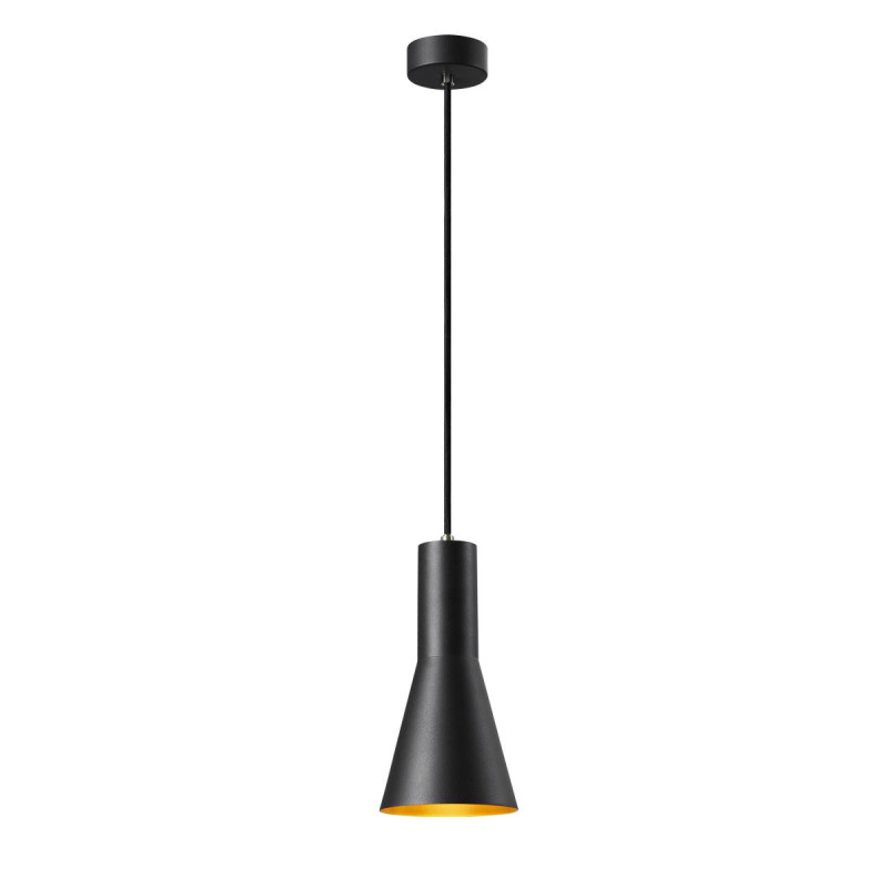 Suspension intérieure PHELIA 10 Ø 13 cm noir/doré E27 23W max - SLV - 1002951