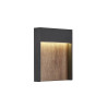 Applique extérieure FLATT gris/imitation bois LED 14W 3000/4000K IP6 - SLV - 1002953