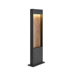 Borne extérieure FLATT 65 gris/imitation bois LED 97W 3000/4000K IP - SLV - 1002957
