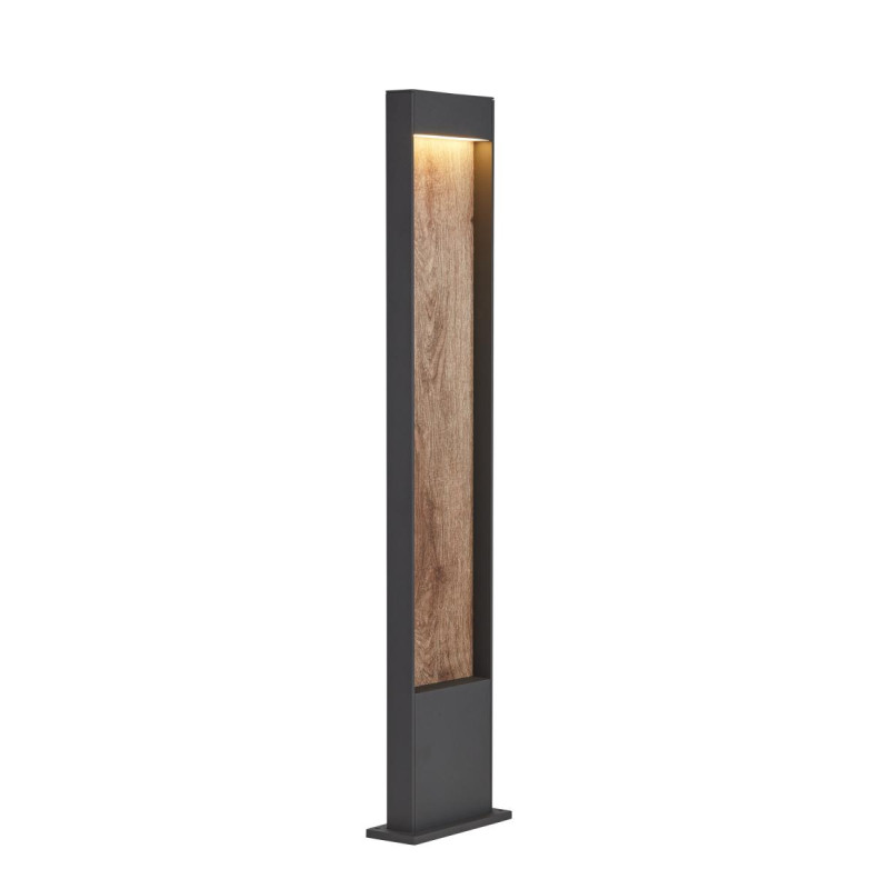 Borne extérieure FLATT 100 gris/imitation bois LED 97W 3000/4000K I - SLV - 1002959