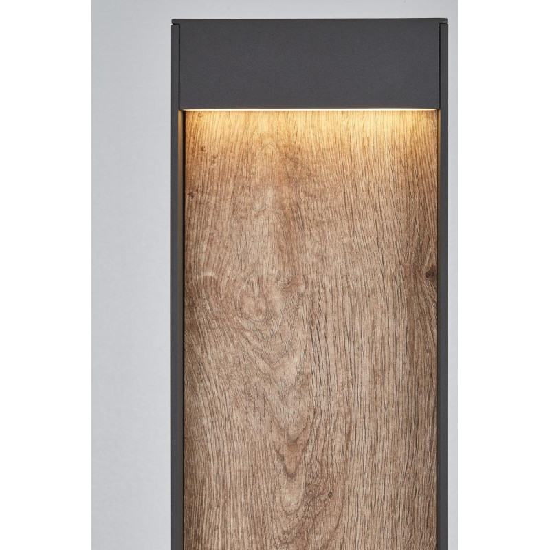 Borne extérieure FLATT 100 gris/imitation bois LED 97W 3000/4000K I - SLV - 1002959