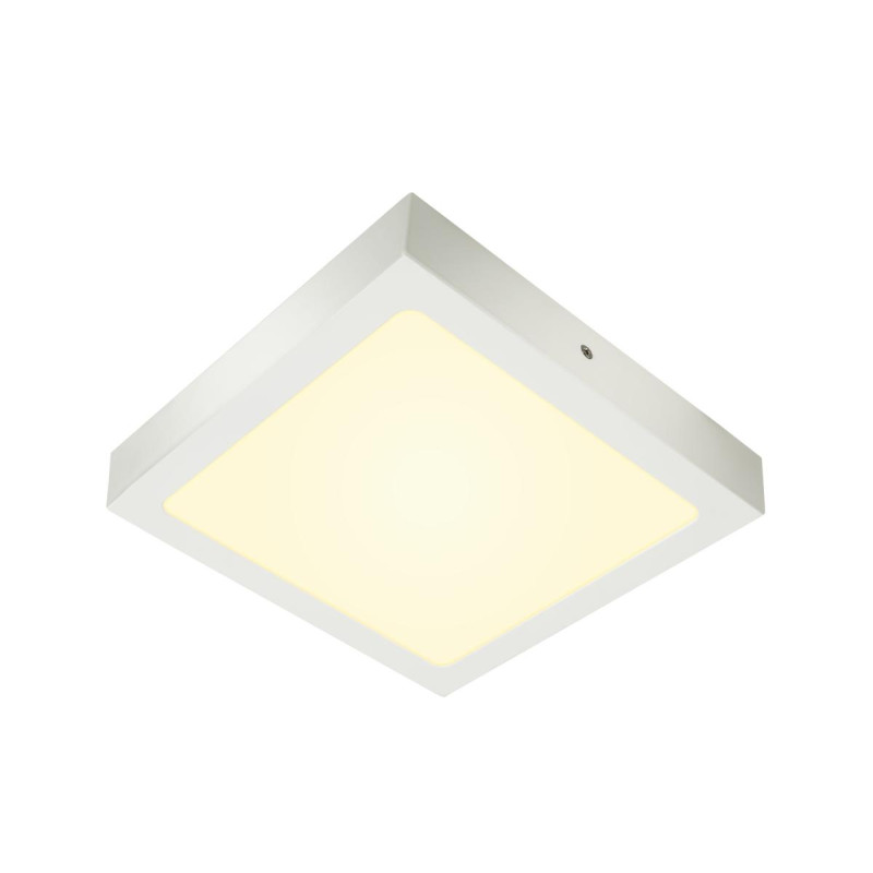 Plafonnier intérieur SENSER 24 carré blanc mat LED 15W 3000K variable Tri - SLV - 1003019