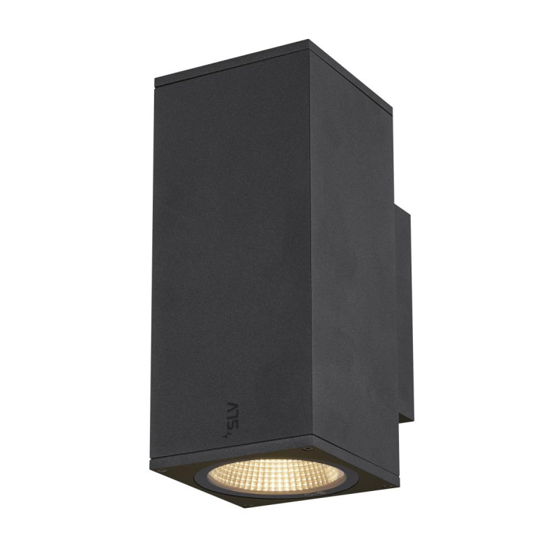 Applique ext ENOLA carré M gris LED 19W 3000K/4000K IP65 up/down - SLV - 1003419