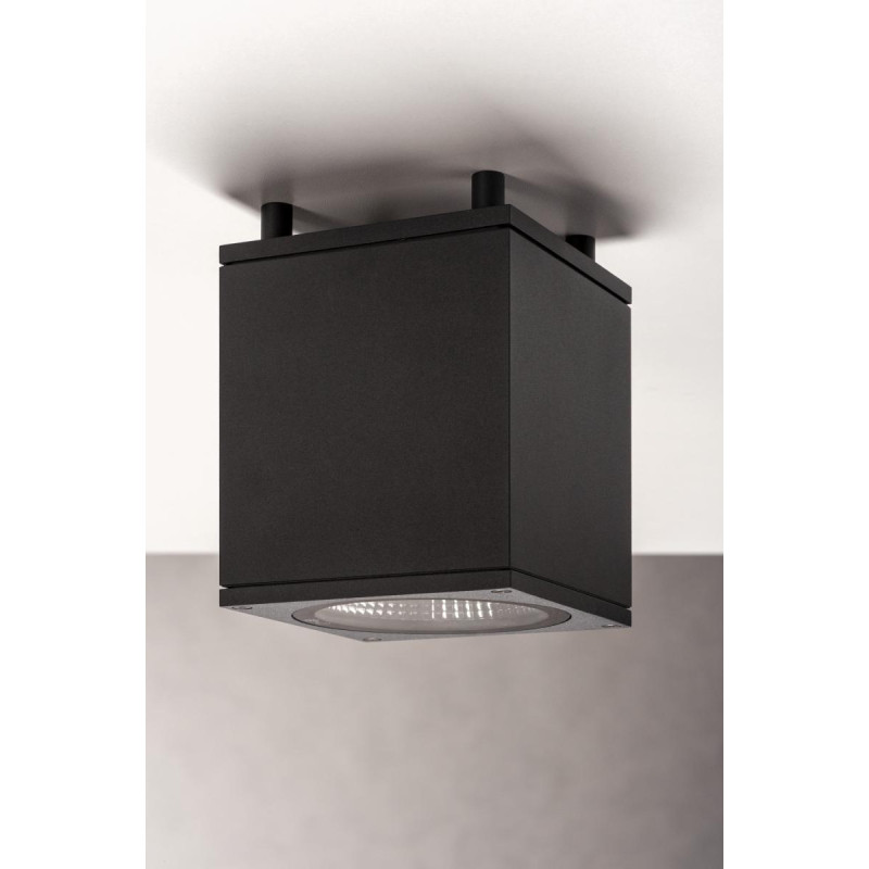 Plafonnier extérieur ENOLA carré M gris LED 10W 3000K/4000K IP65 - SLV - 1003421