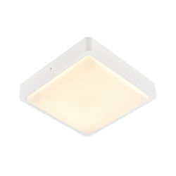 Applique et plafonnier ext AINOS carré blanc LED 17W 3000K/4000K IP65 - SLV - 1003449