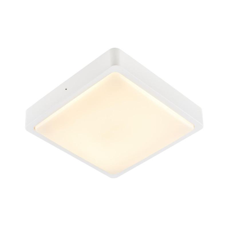 Applique et plafonnier ext AINOS carré blanc LED 17W 3000K/4000K IP65 - SLV - 1003449