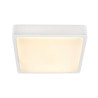 Applique et plafonnier ext AINOS carré blanc LED 17W 3000K/4000K IP65 - SLV - 1003449