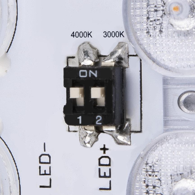 Applique et plafonnier ext AINOS carré blanc LED 17W 3000K/4000K IP65 - SLV - 1003449